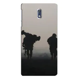 Чехлы на военную тематику для Nokia 3.1 (Бой солдат)