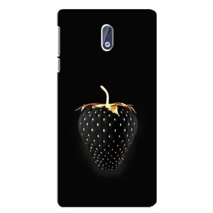 Чохол з зображенням смачної їжі для Nokia 3.1 (Чорна полуниця)