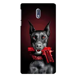 Чохол ДОБЕРМАН для Nokia 3.1 (Доберман злий)