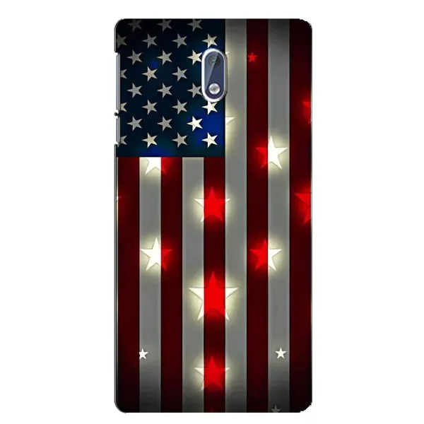 Чехол с рисунком «Флаг США 2» для Nokia 3.1 Чехол с рисунком «Флаг США 2» для Nokia 3.1