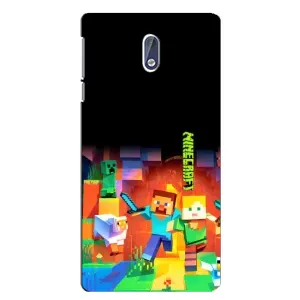 Чехлы для Nokia 3.1 (Персонажи Майн Крафт) (Герой Майнкрафт)