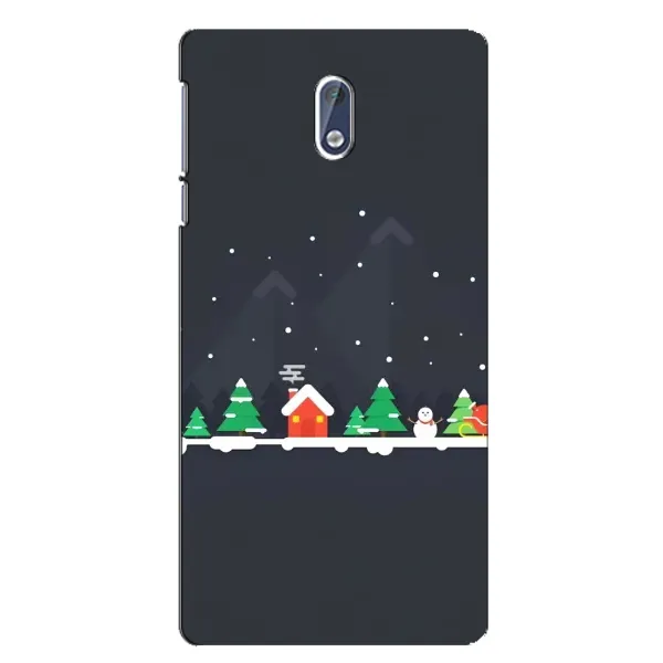 Чехол с рисунком «Город зимний» для Nokia 3.1 Чехол с рисунком «Город зимний» для Nokia 3.1