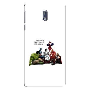 Чехлы для Nokia 3.1 (Для Христиан) (Иисус супергерой)