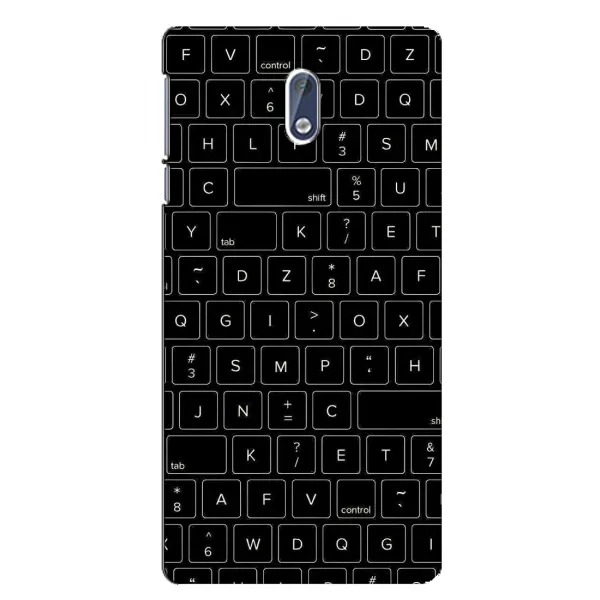 Чехол с рисунком «Клавиатура» для Nokia 3.1