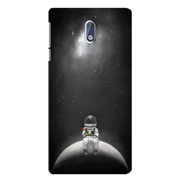 Чехол с рисунком «Космонавт романтик» для Nokia 3.1
