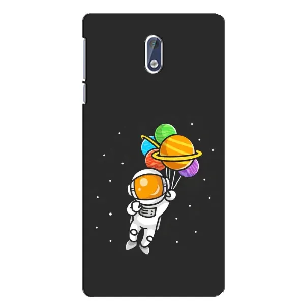 Чехол с рисунком «Космонавт с шариками» для Nokia 3.1