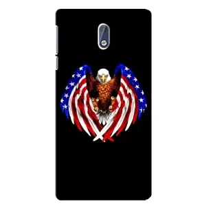 Чохол Прапор USA для Nokia 3.1 (Крила США)