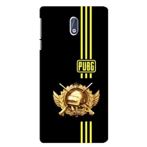 Чехол (TPU) с картинкой "Лого Пабг" на Нокиа 3.1 (Лого PUPG)