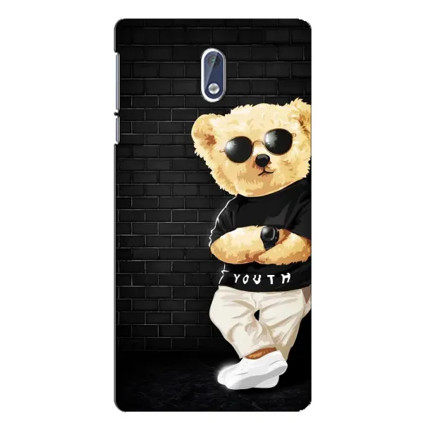 Чехол с рисунком «Мишка в очках» для Nokia 3.1 Чехол с рисунком «Мишка в очках» для Nokia 3.1