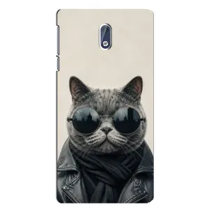 Чохол на тематику: Коти для Nokia 3.1 (Модний кіт)