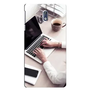 Силиконовый бампер (Работники) на Nokia 3.1 (Офисный работник)