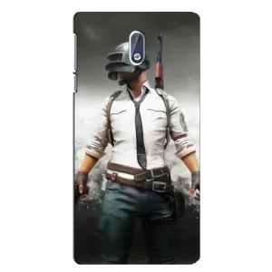 Силиконовый чехол с картинкой "Герой Pubg" на Nokia 3.1 (Пабг)