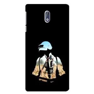 Силиконовый чехол с картинкой "Герой Pubg" на Nokia 3.1 (Пубг мен)