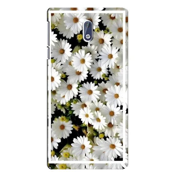 Чехол с рисунком «Рамка в ромашках» для Nokia 3.1