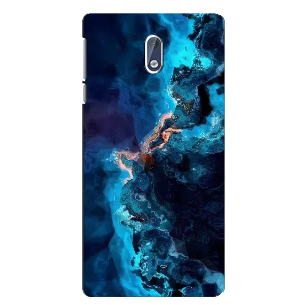 Чехол с рисунком «Синий мрамор» для Nokia 3.1 Чехол с рисунком «Синий мрамор» для Nokia 3.1