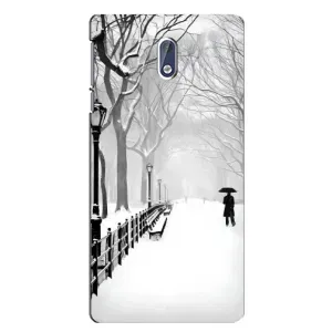 Чехлы на Новый Год Nokia 3.1 (Снегом замело)