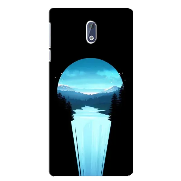 Чехол с рисунком «Синий Водопад» для Nokia 3.1 Чехол с рисунком «Синий Водопад» для Nokia 3.1