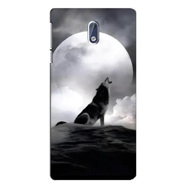 Чехол с рисунком «Волк и луна» для Nokia 3.1 Чехол с рисунком «Волк и луна» для Nokia 3.1