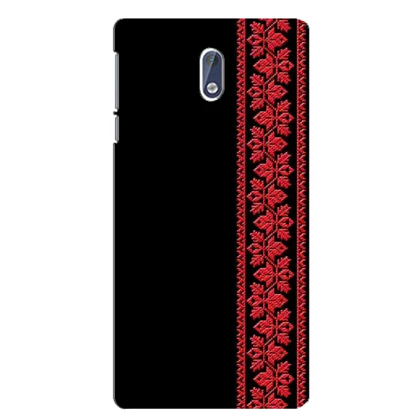 Чехол с рисунком «Вышиванка на черном» для Nokia 3.1 Чехол с рисунком «Вышиванка на черном» для Nokia 3.1