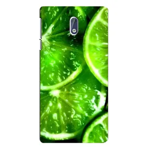 Чохол з зображенням смачної їжі для Nokia 3.1 (Яскравий Лайм)