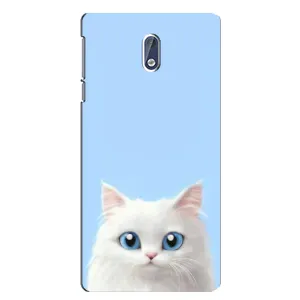 Чехол на тематику: Коты для Nokia 3 (Белый кот)