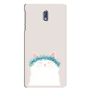 Чехол на тематику: Коты для Nokia 3 (Белый котик)