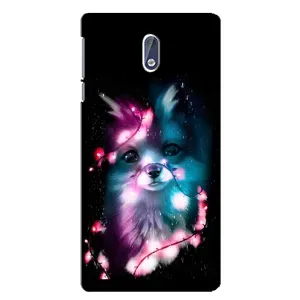 Чехол с Лисичкой для Nokia 3 (Черная Лиса)
