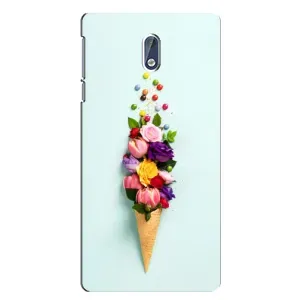 Чехлы с тематикой "ЦВЕТЫ" на Nokia 3 (Цветок-мороженное)