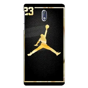 Силиконовый Чехол Nike Air Jordan на Нокиа 3 (Джордан 23)