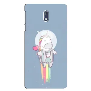 Чехол Unicorn на Nokia 3 (Единорог космонавт)
