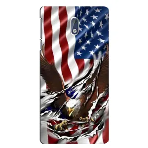 Чехол Флаг USA для Nokia 3 (Флаг USA)