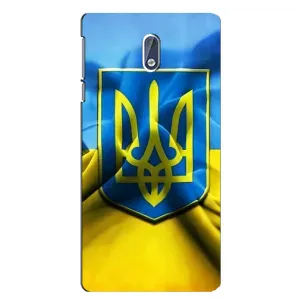 Чехол с картинкой (Патриотический ГЕРБ) на Nokia 3 (Герб и Флаг Украины)