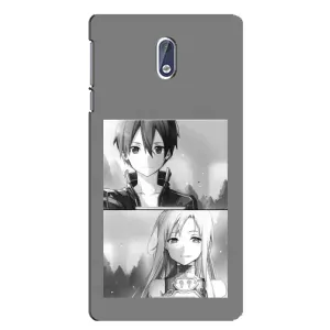 Чохли з героями АНИМЕ на Nokia 3 (Кіріто-Асуна)