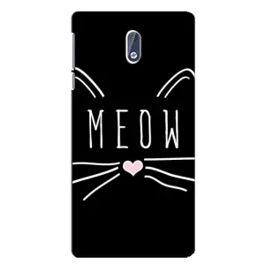 Бампер с изображением Котиков для Нокиа 3 (КОТИК MEOW)
