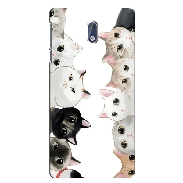 Чехол с рисунком «Коты» для Nokia 3
