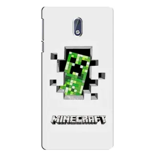 Чохли для Nokia 3 (Персонажі МайнКрафт) (Кріпер)