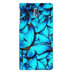 Силиконовый бампер с картинкой животных для Nokia 3 (Крылья бабочек)