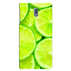Чехол с изображением вкусной еды для Nokia 3 (Лайм)