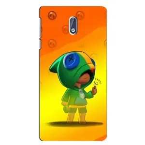 Чехол Бравл Старс для Nokia 3 (LEON в кофте)