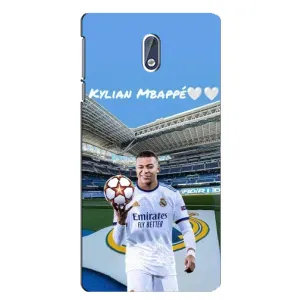 Чехол (TPU) с Футболистом на Nokia 3 (Mbappe Real)