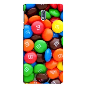 Чехол с изображением вкусной еды для Nokia 3 (Разноцветные M&M'S)