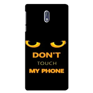 Чехол с Прикольным принтом на Nokia 3 (Не трогай мой телефон)