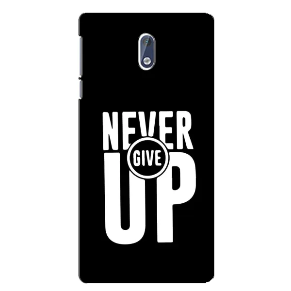 Чехол с рисунком «Never Give UP» для Nokia 3