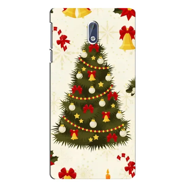 Чехол с рисунком «Новогодний принт» для Nokia 3 Чехол с рисунком «Новогодний принт» для Nokia 3