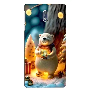 Чехлы на Новый Год Nokia 3 (Новогодний ведмеженок)