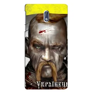 Чехол с картинкой (Патриотический КОЗАК) на Nokia 3 (Одноглазый Козак)