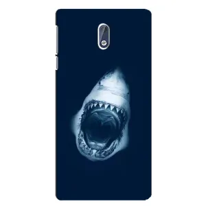 Силиконовый бампер с картинкой животных для Nokia 3 (Пасть Акулы)