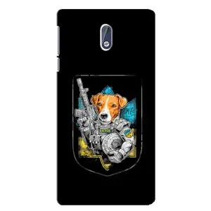 Чехол с принтом для Nokia 3 (Патрон Воин)