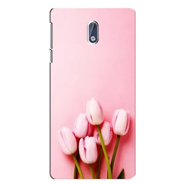 Чехол с рисунком «Розовые тюльпаны» для Nokia 3
