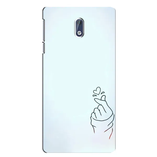 Чехол с рисунком «Сердце на голубом» для Nokia 3 Чехол с рисунком «Сердце на голубом» для Nokia 3